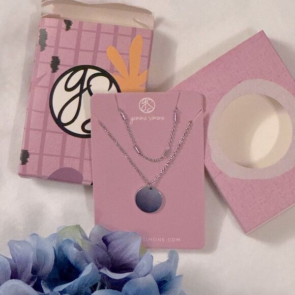 New with tags! Gemma Simone “Presley Two Necklace Layering Set!” - Picture 7 of 11